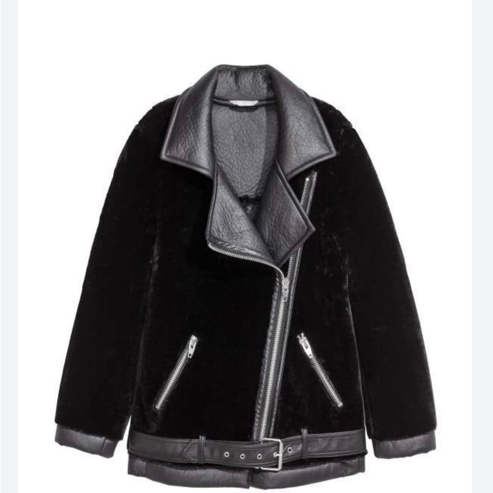 H&M Black Textured Jacket